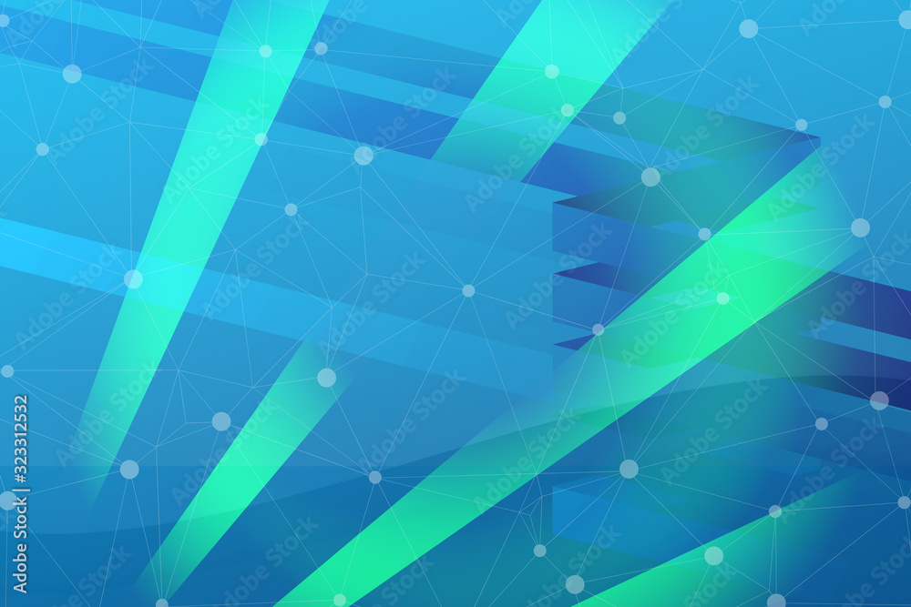 Obraz premium abstract, blue, pattern, design, wallpaper, graphic, illustration, color, colorful, light, texture, triangle, art, geometric, green, backdrop, seamless, shape, line, bright, backgrounds, digital