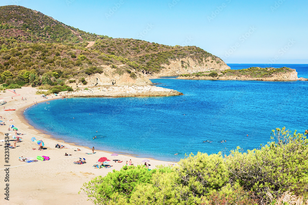 Chia beach and Mediterranian Sea
