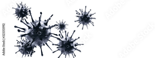 New coronavirus 2019-ncov. 3D illustration © Thaut Images