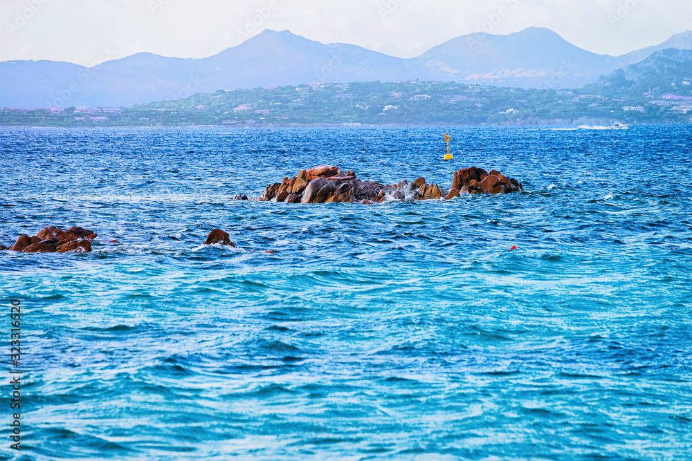 Fototapeta premium Rocks at Capriccioli in Sardinia