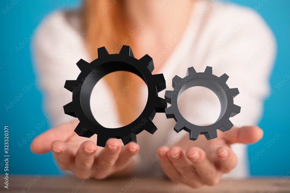 gear Technology setting concept background. gear Technology setting concept background.