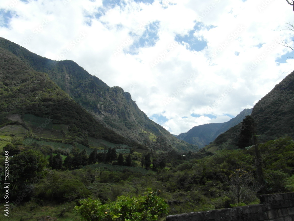 Obraz premium Banos is a city in Ecuador, South America