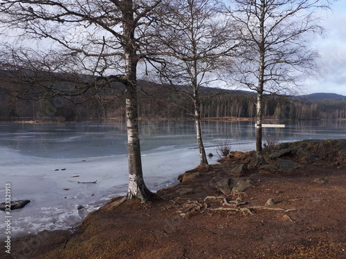 Photography Frozen water on the lake - Oslo, lake Sognsvann