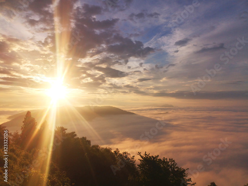 Sunrise on mountain   marna gora
