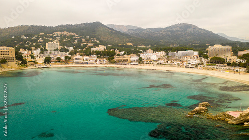 the shore town of Peguera, Mallorca, Spain