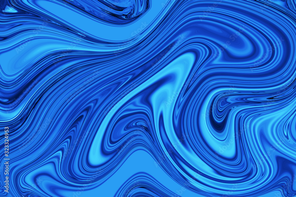 Color of the year 2020 concept. Abstract dynamic twirl effect with an advantage of blue color. Abstract wallpaper or background Color of the year 2020 concept. Abstract dynamic twirl effect with an advantage of blue color. Abstract wallpaper or background