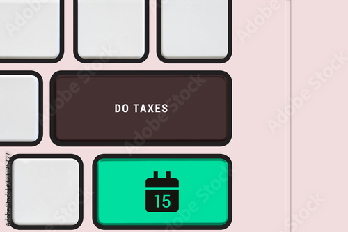 Wallpaper Mural Computer keyboard overlay do taxes Torontodigital.ca