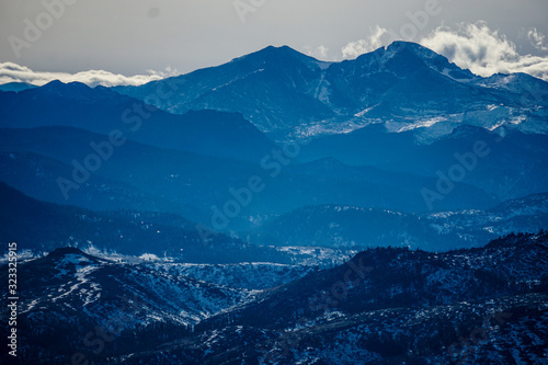 aerial view of mountains