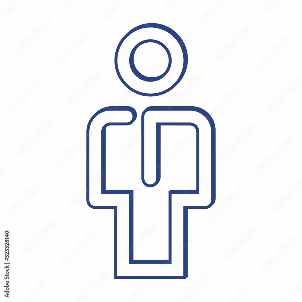 Men RestRoom Sign. Toilet for Gents Symbol Vector. Male's WC. Man Lavatory Icon. Men RestRoom Sign. Toilet for Gents Symbol Vector. Male's WC. Man Lavatory Icon.