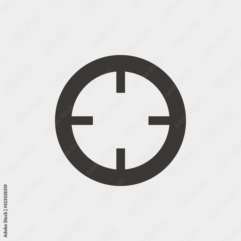 target icon vector illustration and symbol for website and graphic design target icon vector illustration and symbol for website and graphic design