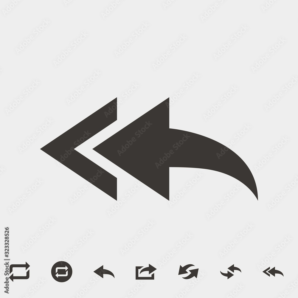 backward arrow icon vector illustration and symbol for website and graphic design backward arrow icon vector illustration and symbol for website and graphic design
