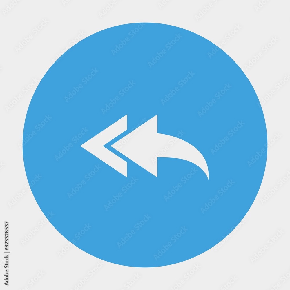 backward arrow icon vector illustration and symbol for website and graphic design backward arrow icon vector illustration and symbol for website and graphic design
