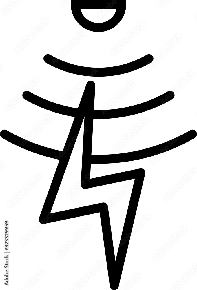 electric sensor icon, vector illustration electric sensor icon, vector illustration