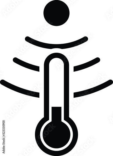 Temperature sensor icon, vector illustration