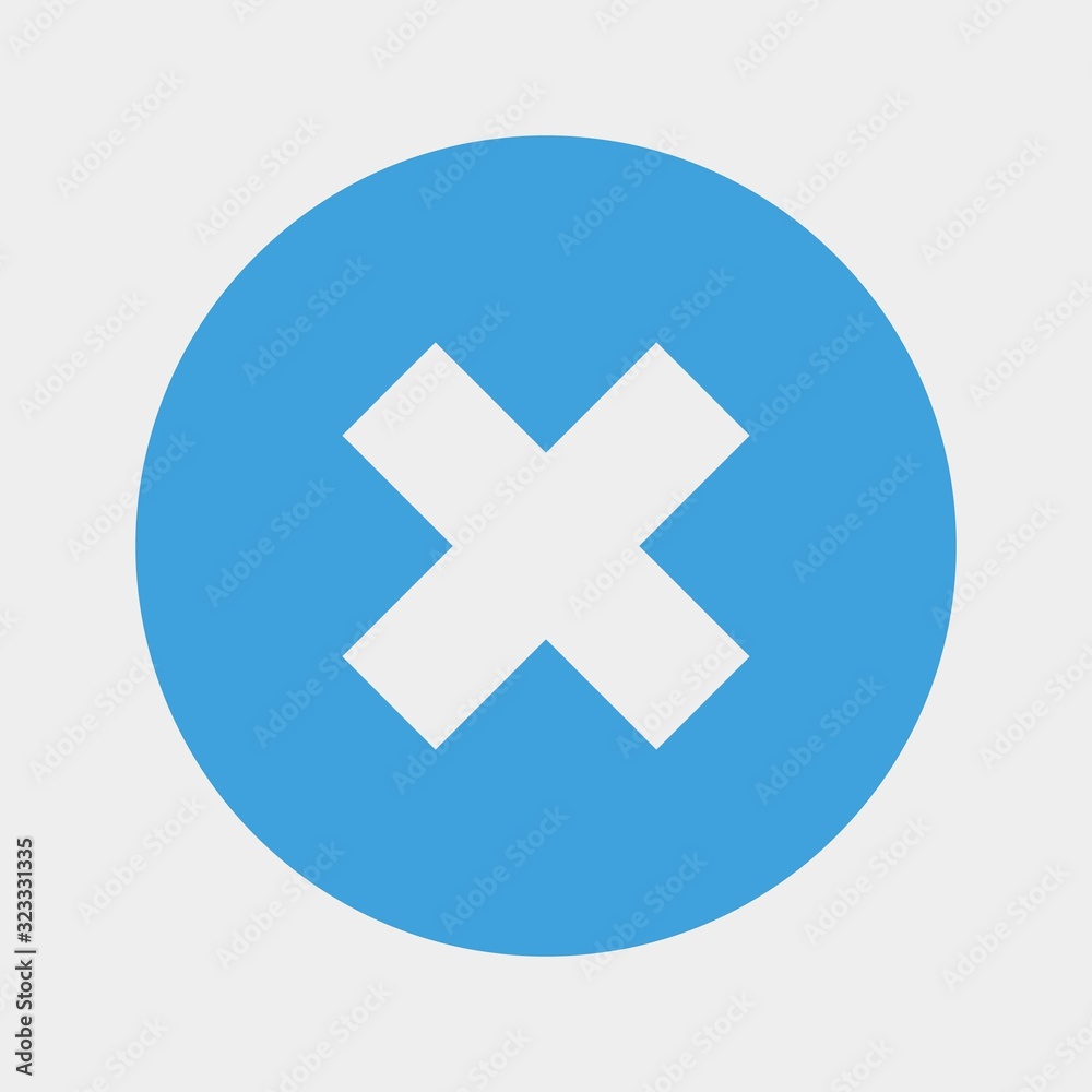 cross cancel icon vector illustration and symbol for website and graphic design cross cancel icon vector illustration and symbol for website and graphic design