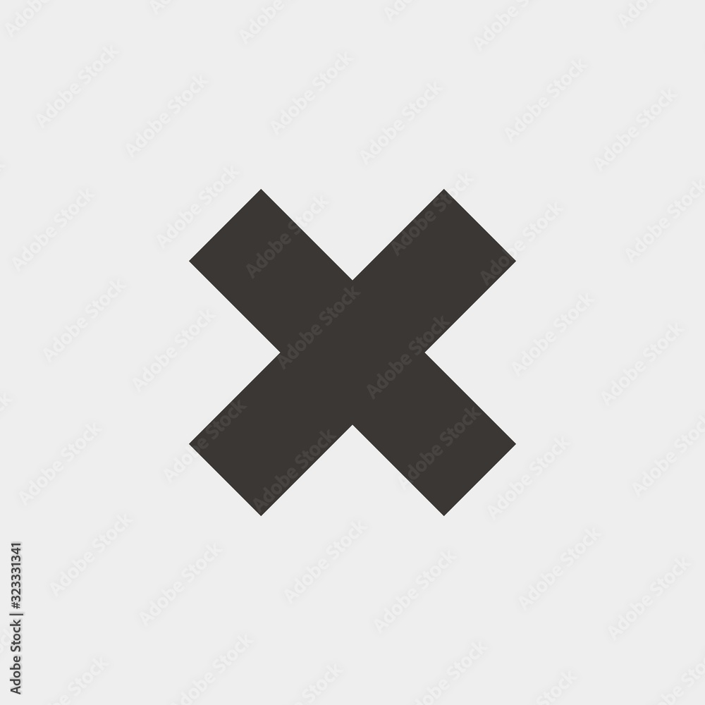 cross cancel icon vector illustration and symbol for website and graphic design cross cancel icon vector illustration and symbol for website and graphic design