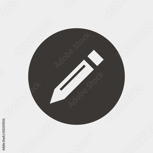 drawing pencil icon vector illustration and symbol for website and graphic design