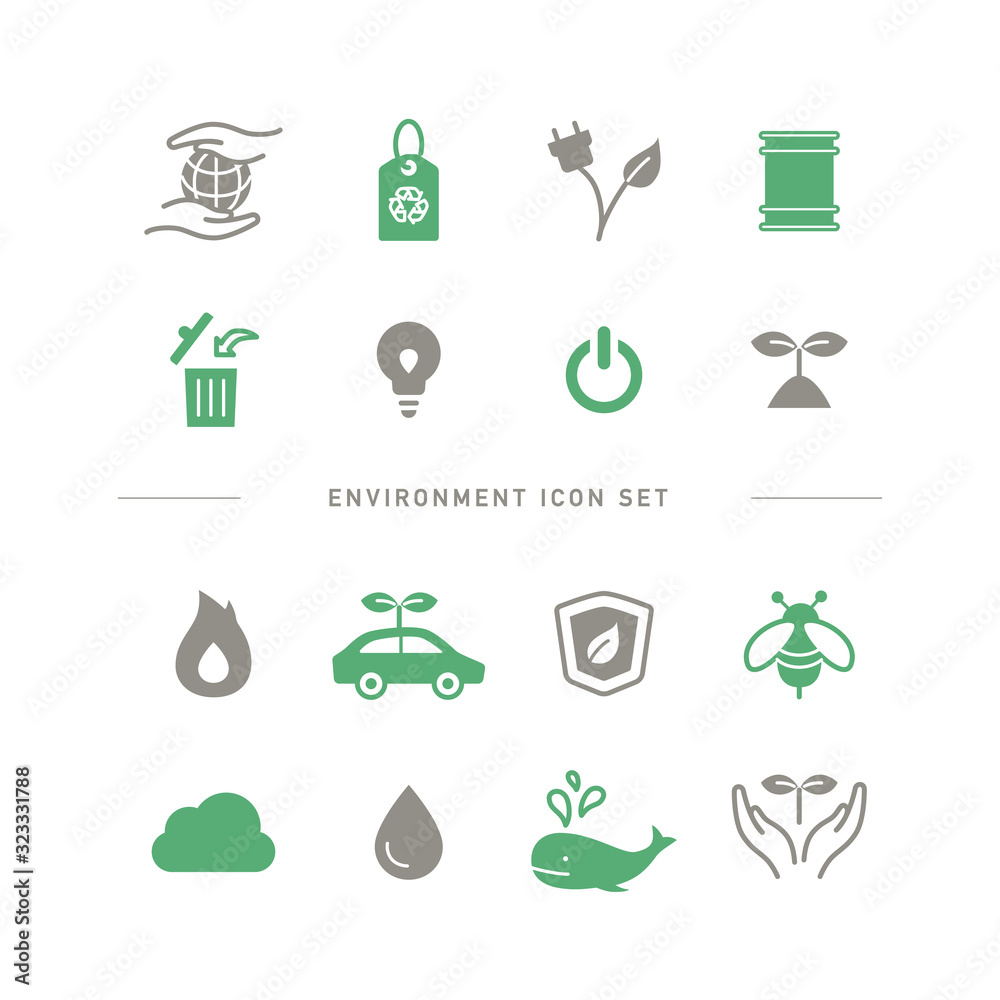 ENVIRONMENT ICON SET ENVIRONMENT ICON SET