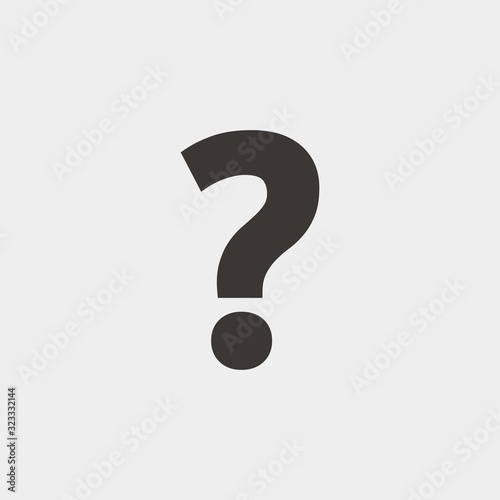 question mark icon vector illustration and symbol for website and graphic design