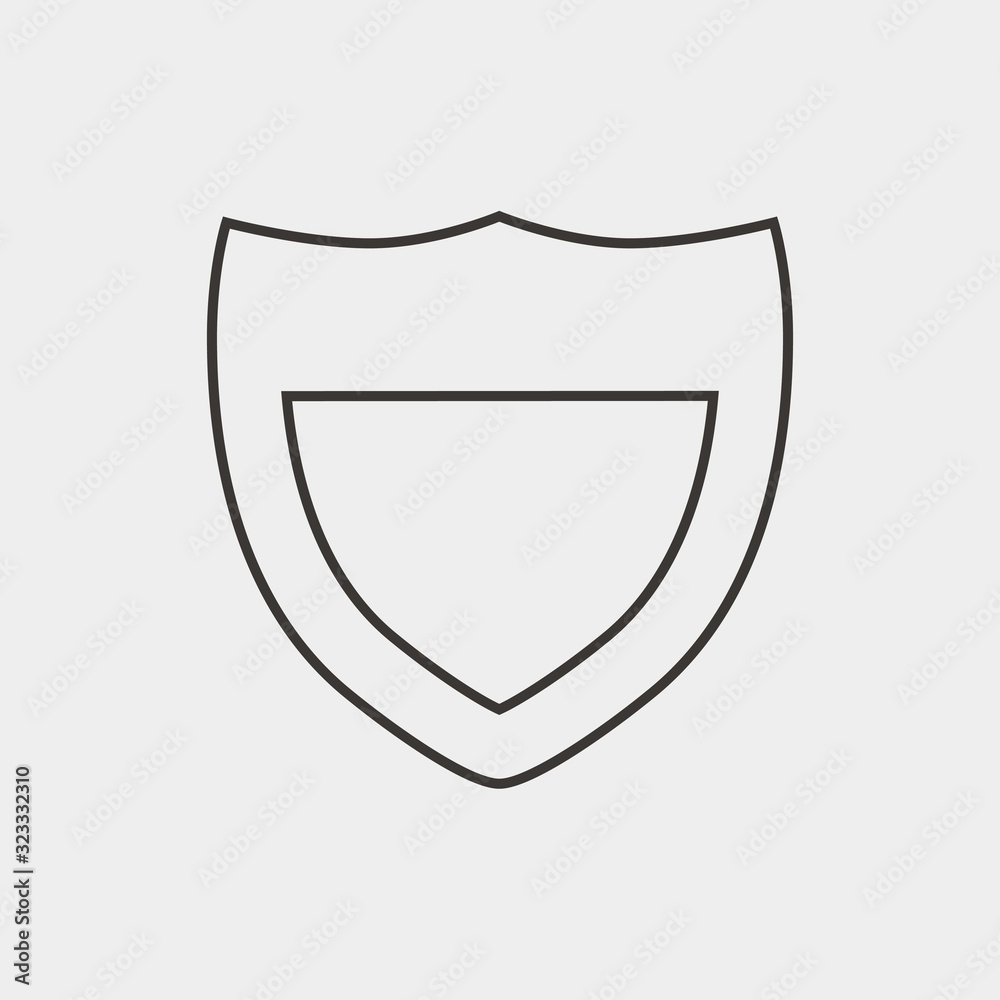 sheild icon vector illustration and symbol for website and graphic design sheild icon vector illustration and symbol for website and graphic design