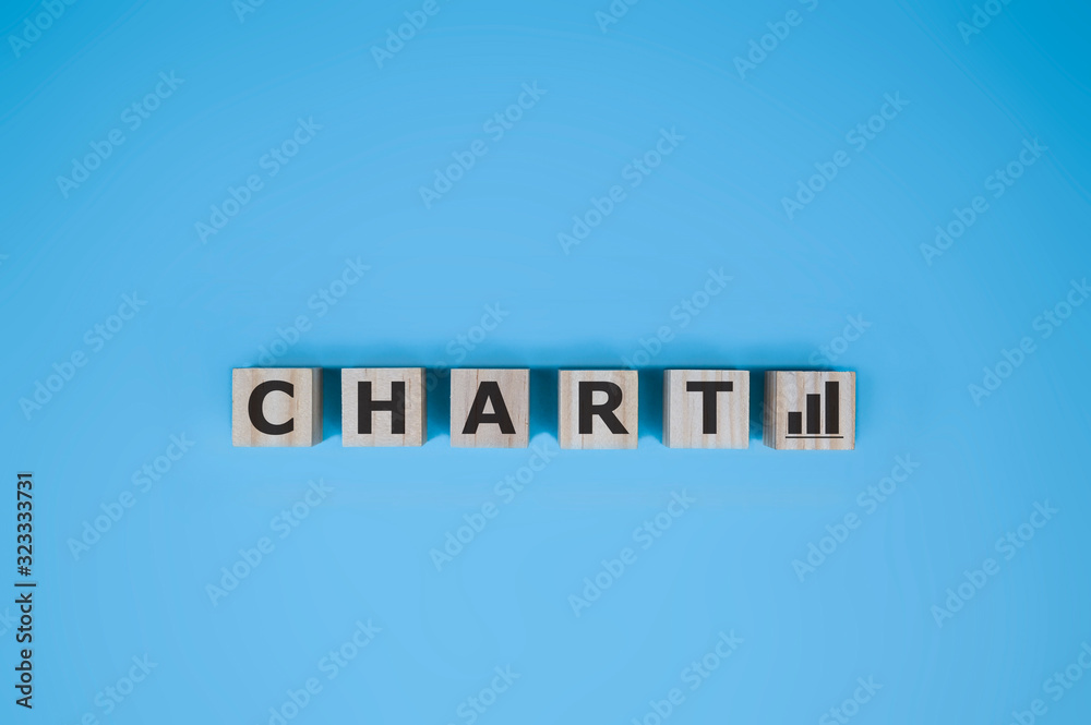 Charts of stock exchange finance on blue background. Charts of stock exchange finance on blue background.