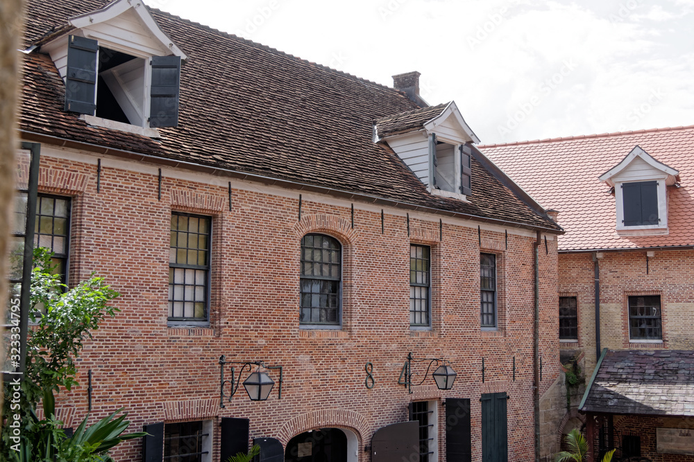 Fototapeta premium Partie intérieure du fort Zeelandia transformé en musée à Paramaribo au Suriname