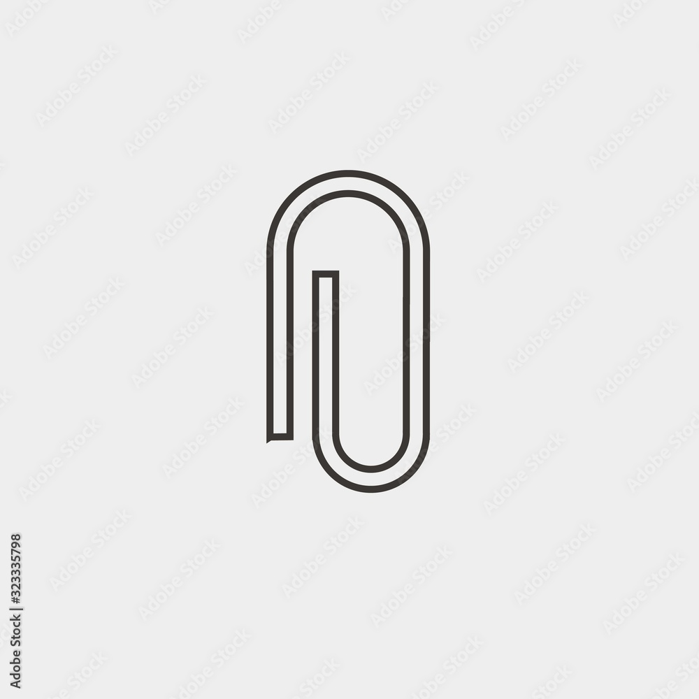 paperclip icon vector illustration and symbol for website and graphic design paperclip icon vector illustration and symbol for website and graphic design
