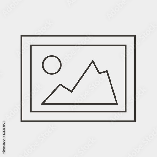 picture icon vector illustration and symbol for website and graphic design