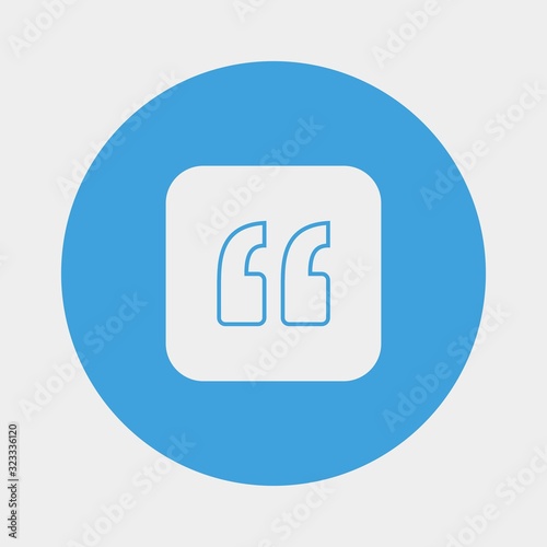 quotes icon vector illustration and symbol for website and graphic design