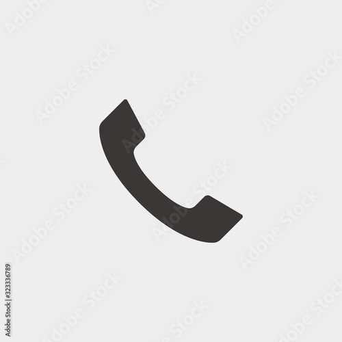 telephone icon vector illustration and symbol for website and graphic design