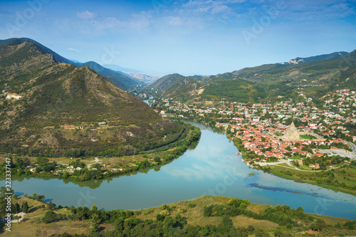 Landscape view on Mtskheta photo