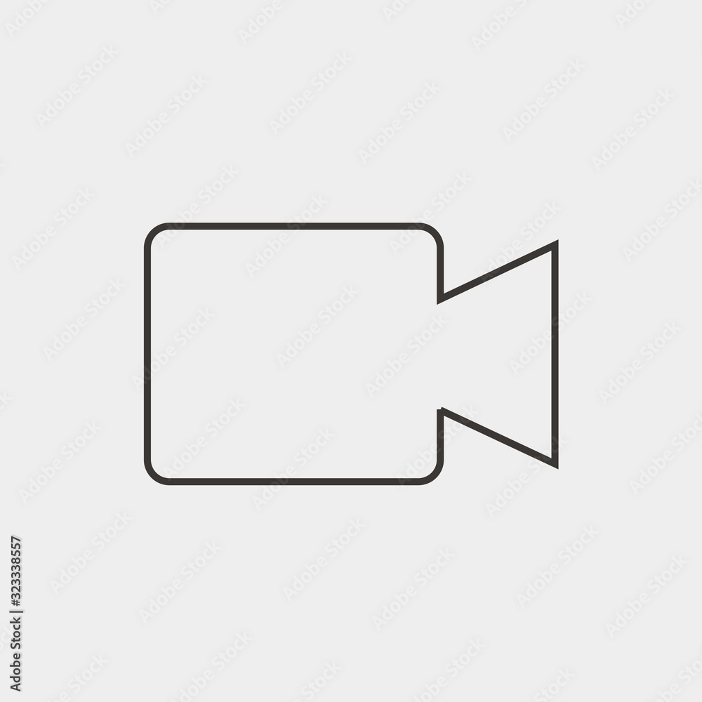 recording video camera icon vector illustration and symbol for website and graphic design recording video camera icon vector illustration and symbol for website and graphic design