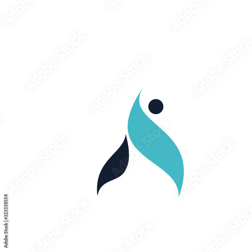 Vászonkép initial letter ai or ia logo vector design