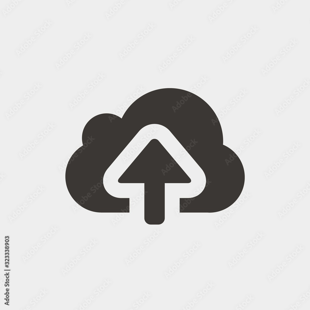 upload cloud icon vector illustration and symbol for website and graphic design upload cloud icon vector illustration and symbol for website and graphic design