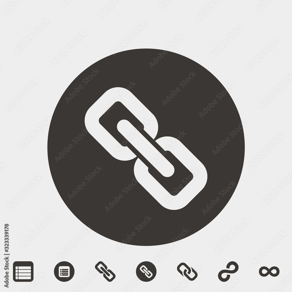 chain icon vector illustration and symbol for website and graphic design chain icon vector illustration and symbol for website and graphic design