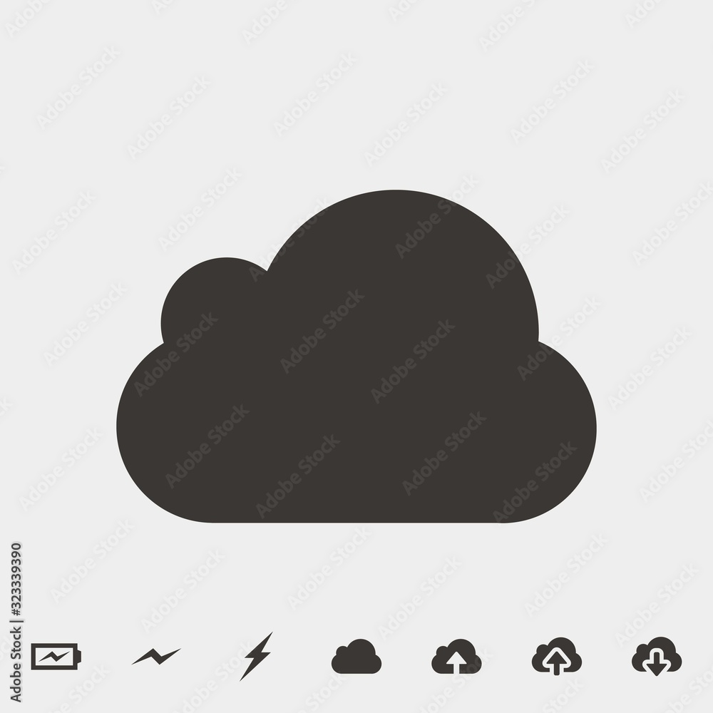 cloud icon vector illustration and symbol for website and graphic design cloud icon vector illustration and symbol for website and graphic design