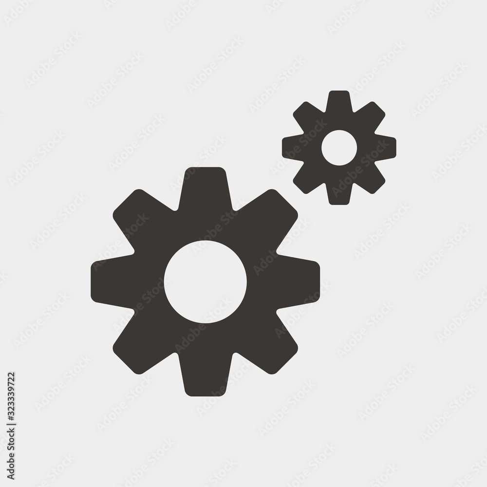 gear icon vector illustration and symbol for website and graphic design gear icon vector illustration and symbol for website and graphic design