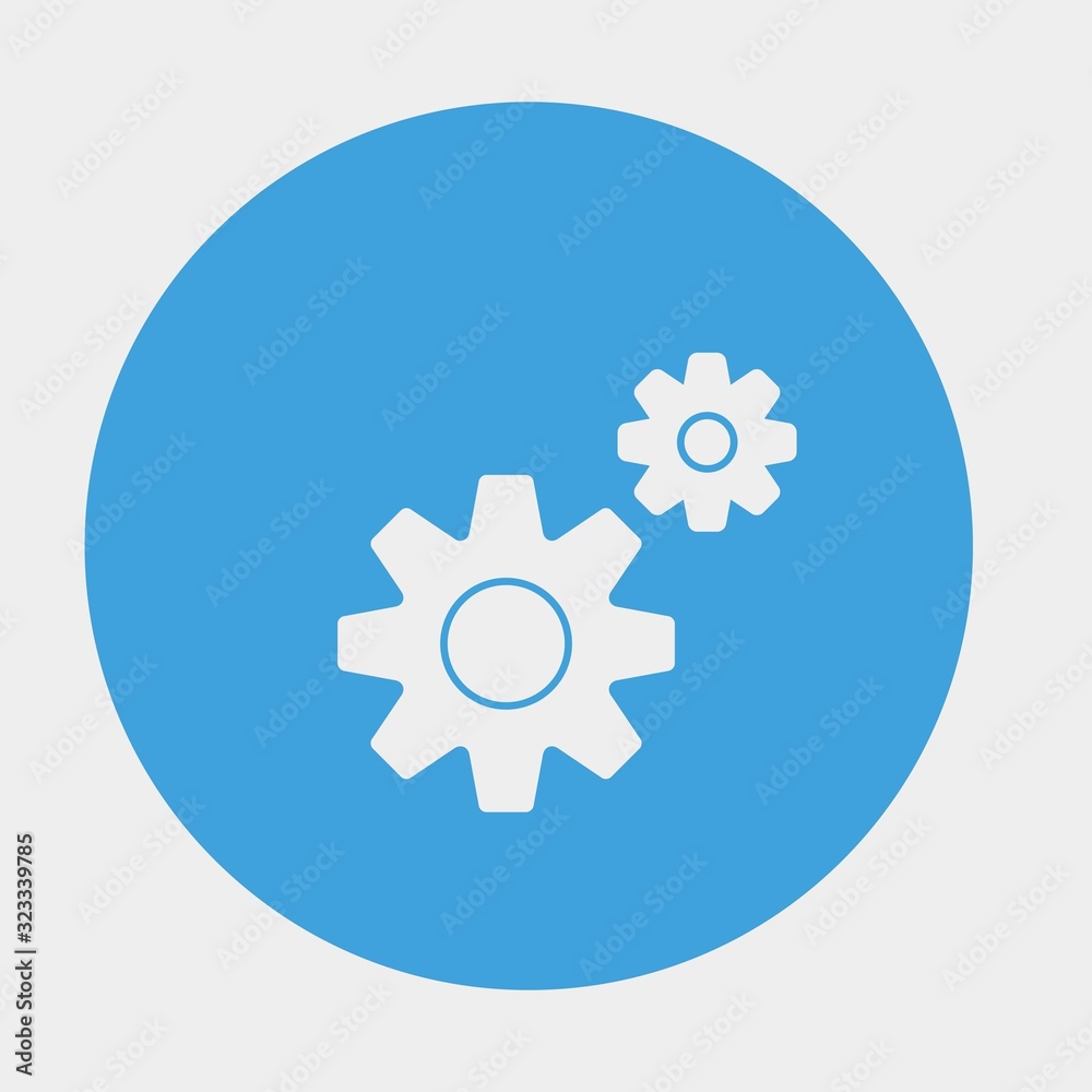 gear icon vector illustration and symbol for website and graphic design