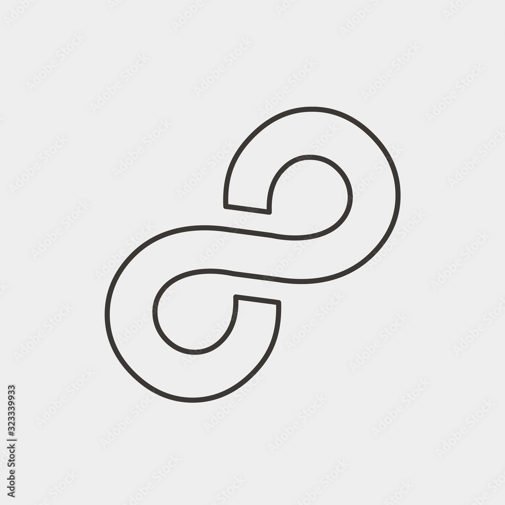 infinite icon vector illustration and symbol for website and graphic design infinite icon vector illustration and symbol for website and graphic design