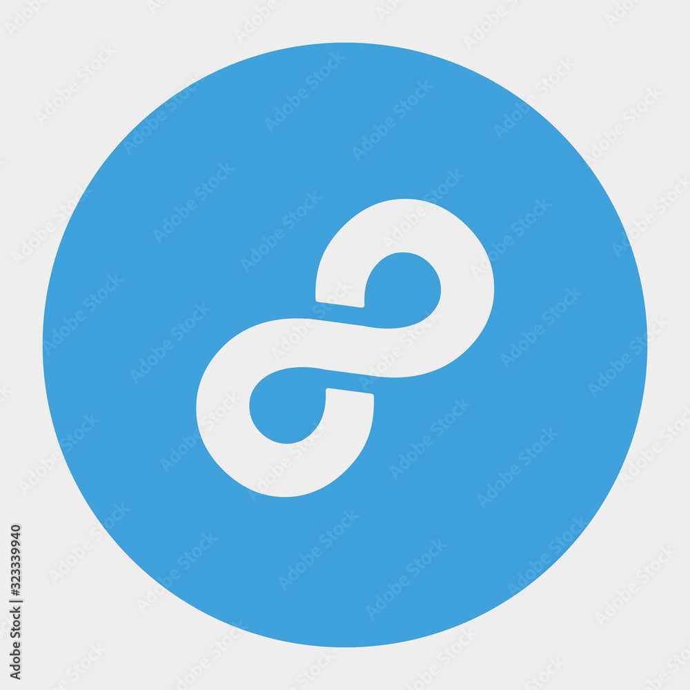 infinite icon vector illustration and symbol for website and graphic design
