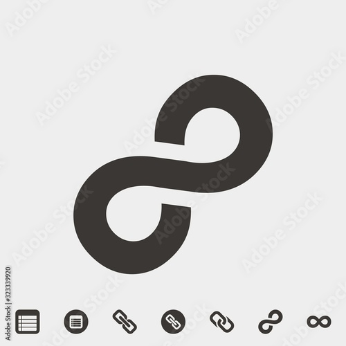 infinite icon vector illustration and symbol for website and graphic design