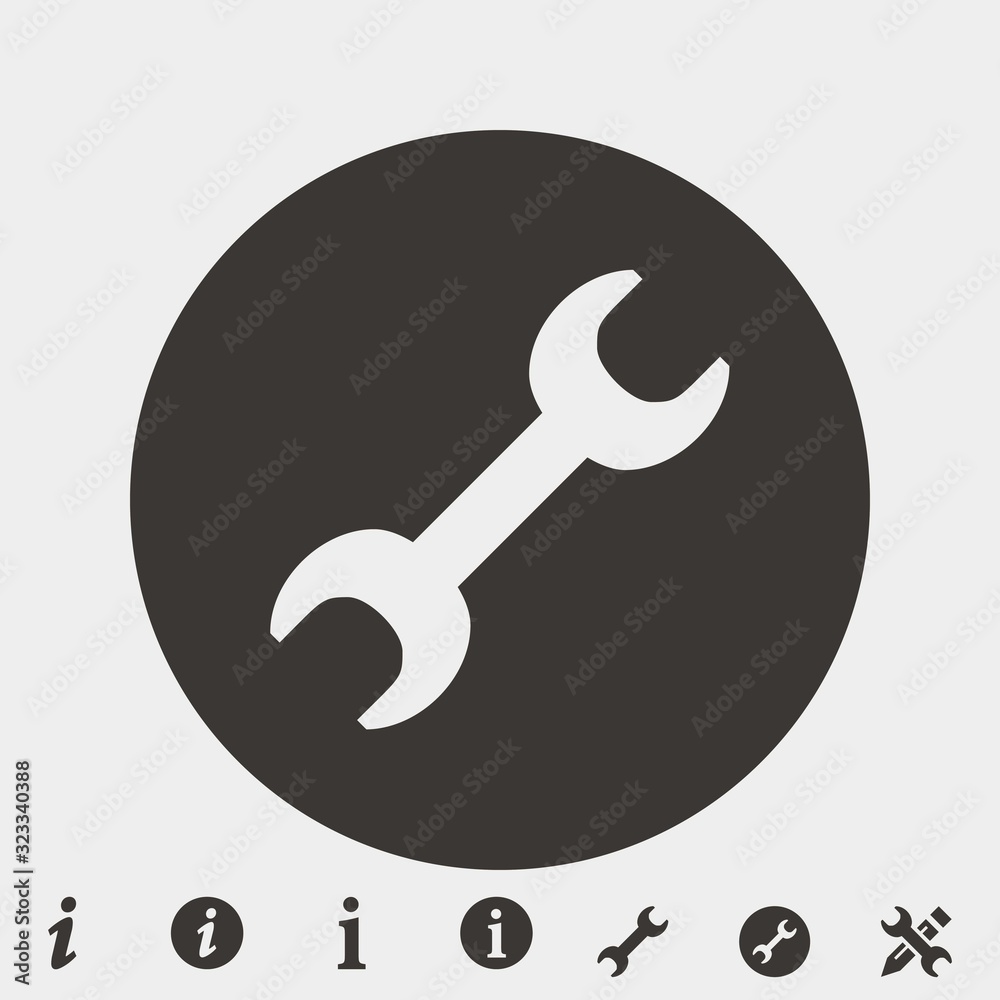 wrench tool icon vector illustration and symbol for website and graphic design wrench tool icon vector illustration and symbol for website and graphic design