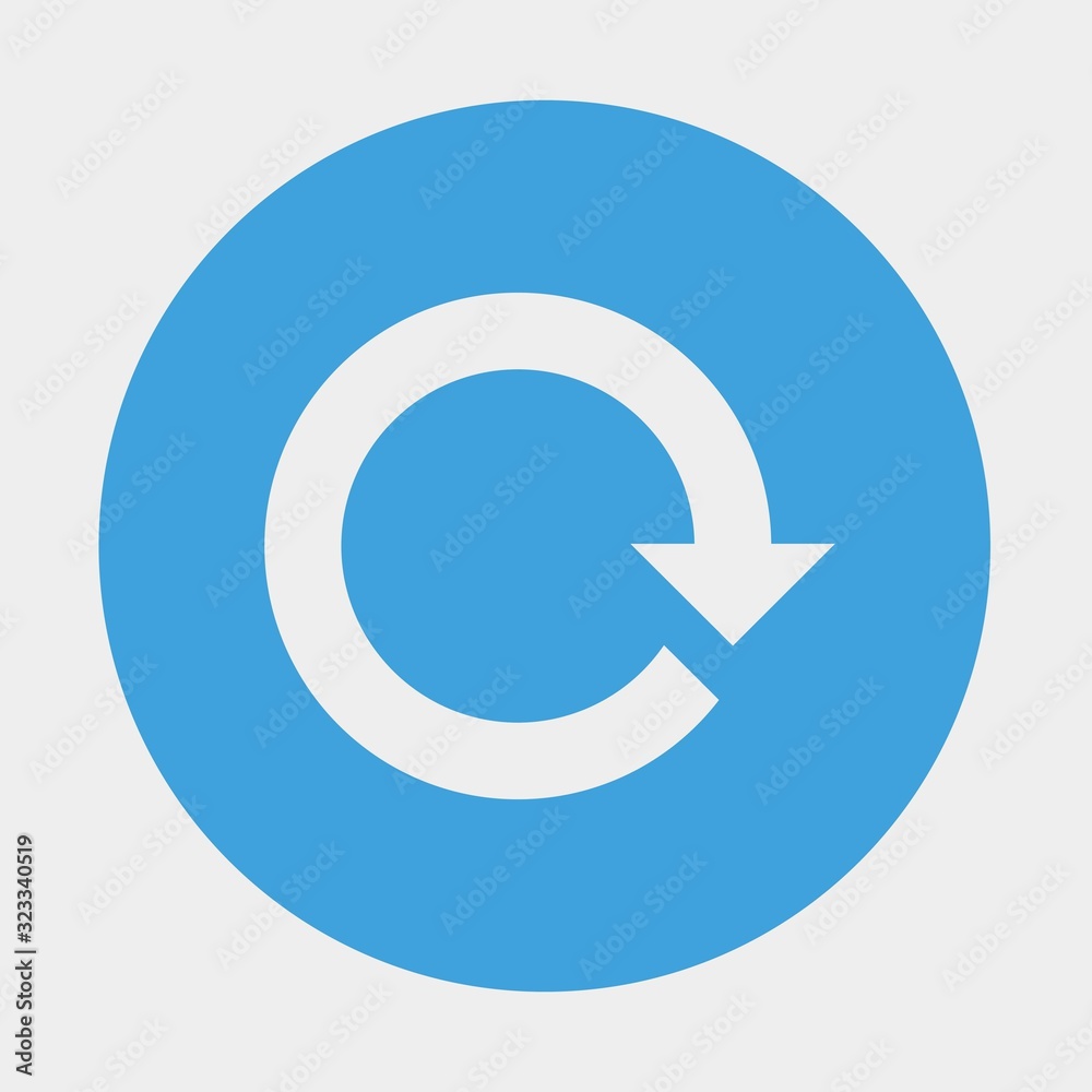 clockwise arrow icon vector illustration and symbol for website and graphic design clockwise arrow icon vector illustration and symbol for website and graphic design