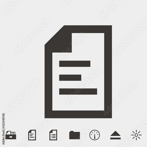 file icon vector illustration and symbol for website and graphic design © LiveLove