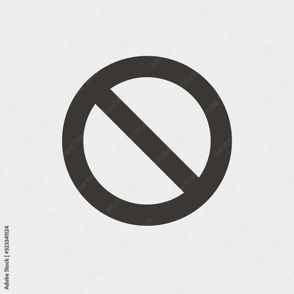 prohibited sign icon vector illustration and symbol for website and graphic design prohibited sign icon vector illustration and symbol for website and graphic design