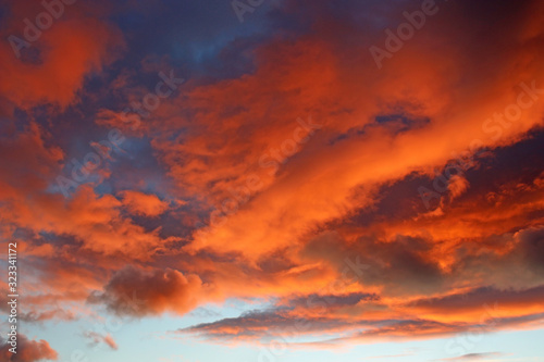 Winter Sunset Clouds in North Devon