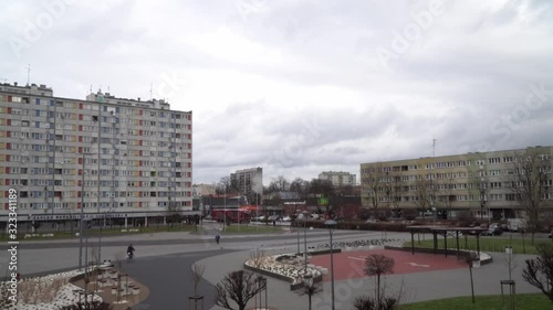 Square in small polish city