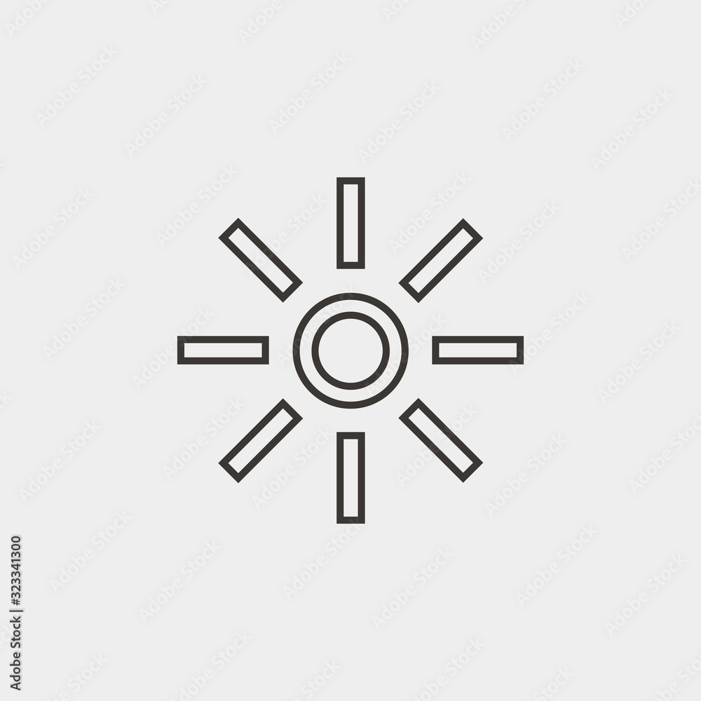 sun icon vector illustration and symbol for website and graphic design sun icon vector illustration and symbol for website and graphic design