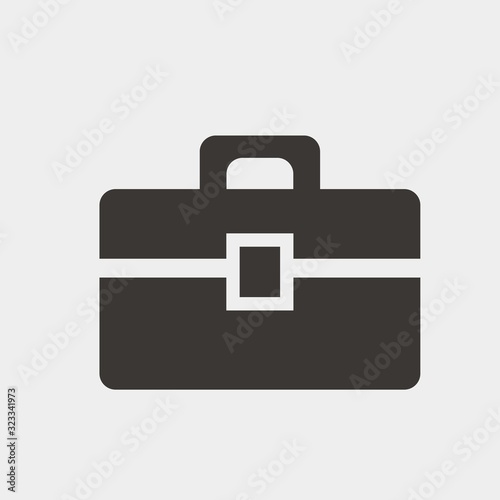 brief Case icon vector illustration and symbol for website and graphic design