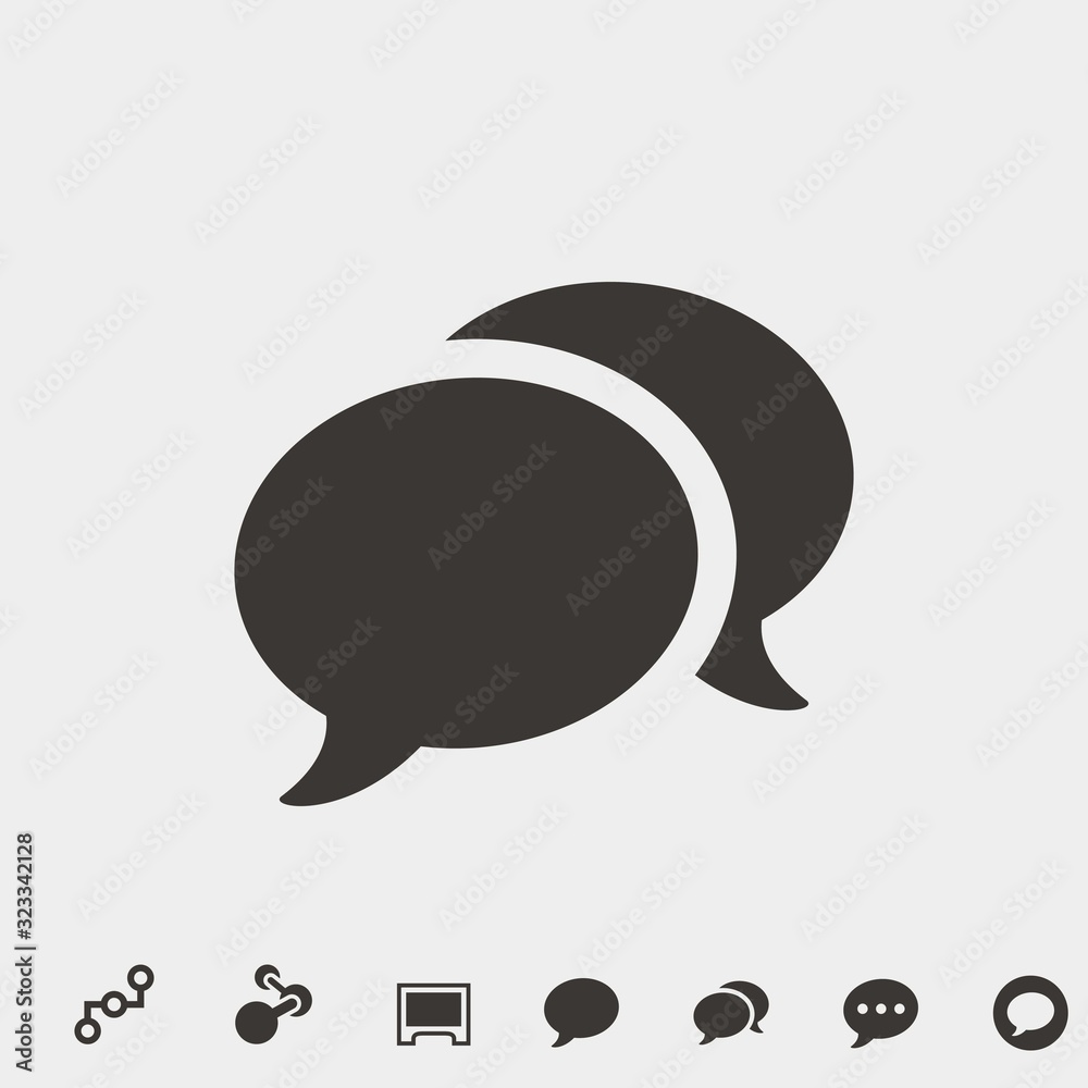 chat bubble icon vector illustration and symbol for website and graphic design chat bubble icon vector illustration and symbol for website and graphic design